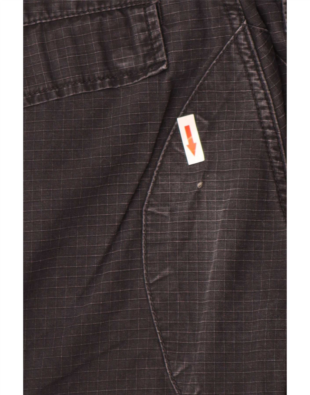 Carhartt Straight Cargo bukser til mænd W29 L32 sort ternet bomuld