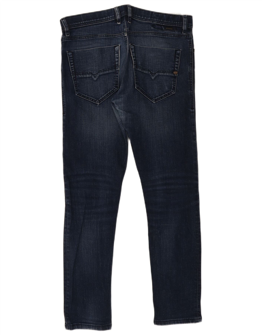 Diesel Herre Slim Jeans W32 L28 Marineblå Bomuld