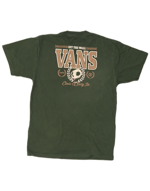 VANS Herre grafisk T-shirt Top Medium Grøn Bomuld