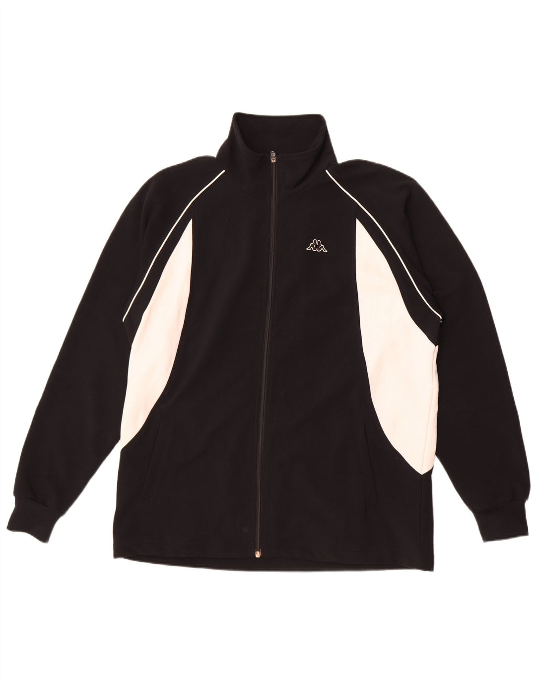 Kappa Træningsdragt til mænd Topjakke Stor sort Colourblock Polyester