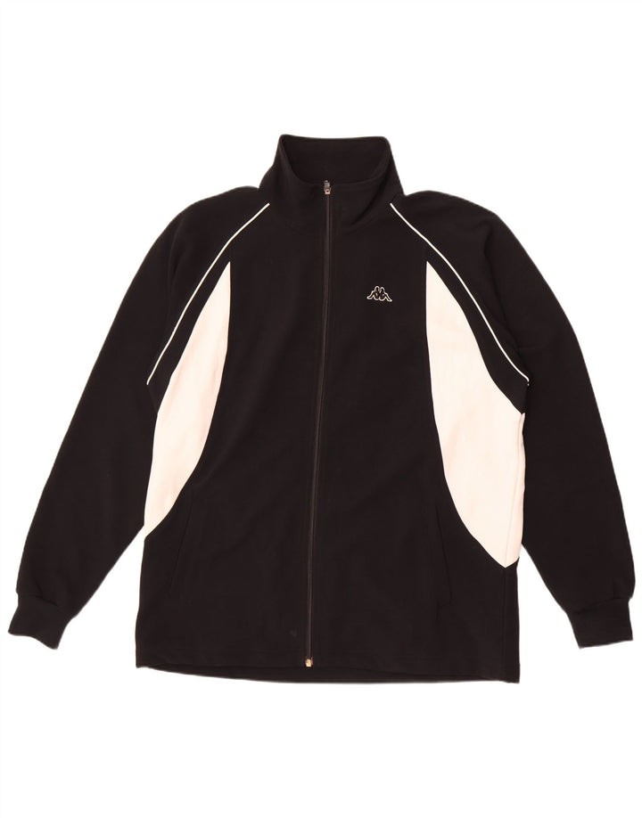 Kappa Træningsdragt til mænd Topjakke Stor sort Colourblock Polyester