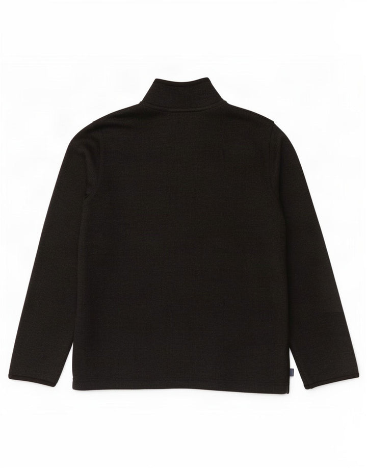 Fedt ansigt herre lynlås hals fleece jumper medium grå polyester