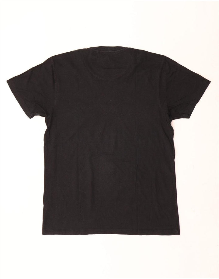Ben Sherman Herre grafisk T-shirt Top Medium Sort Bomuld
