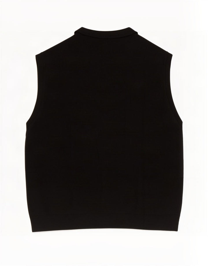 Marks & Spencer Herrevest Tank Top Stor Sort Ny Uld