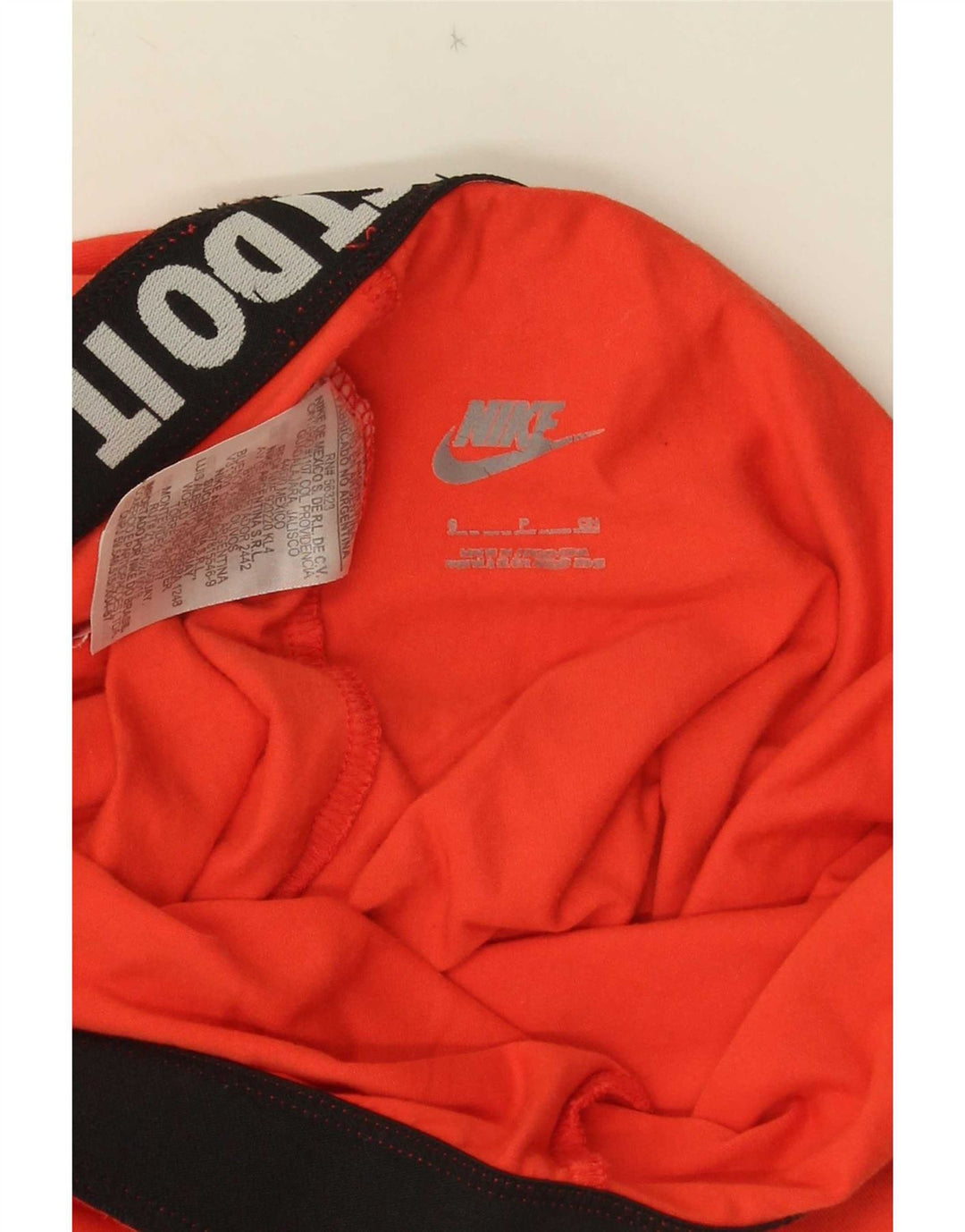 Nike Dame Grafiske Leggings UK 8 Small Orange Bomuld