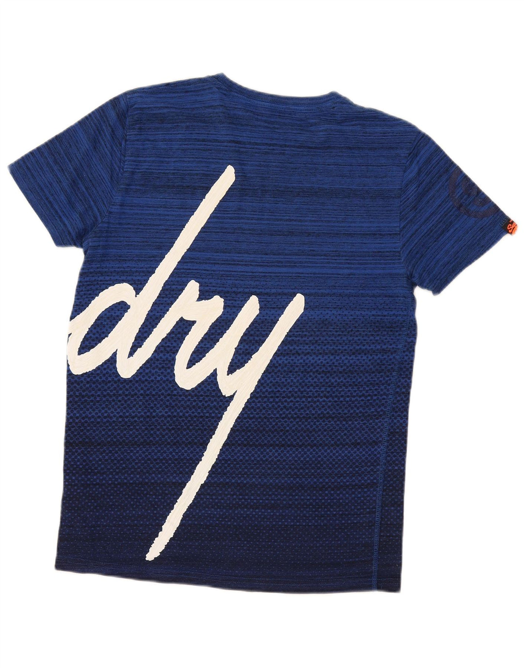 Superdry Herre almindelig grafisk T-shirt top mellemblå stribet bomuld