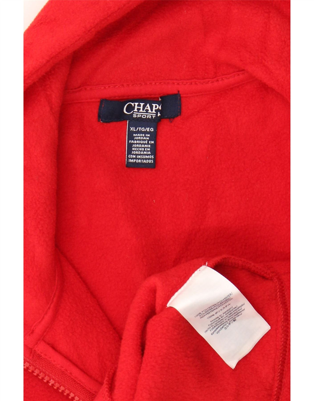 CHAPS Dame Fleece Gilet UK 18 XL Rød Polyester