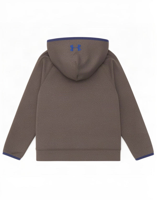 Under Armour Boys Cold Gear Grafisk hættetrøje 7-8 år Lille Grå