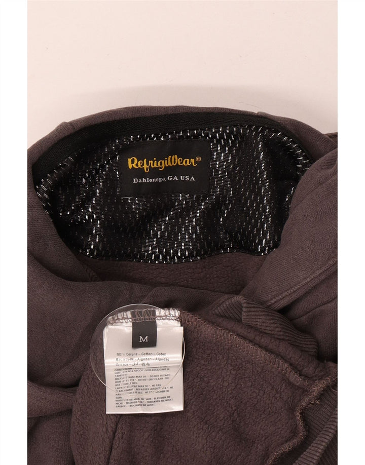 Refrigiwear Herre grafisk hættetrøje Jumper Medium Grå Bomuld