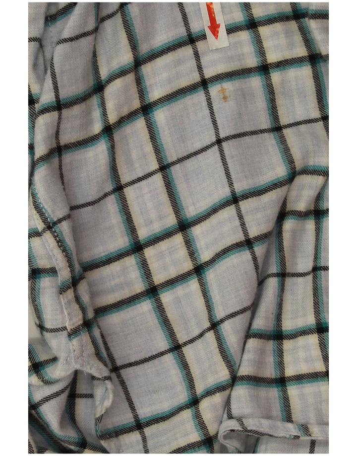 Fat Face Dame Oversized Shirt UK 14 Large Blue Check