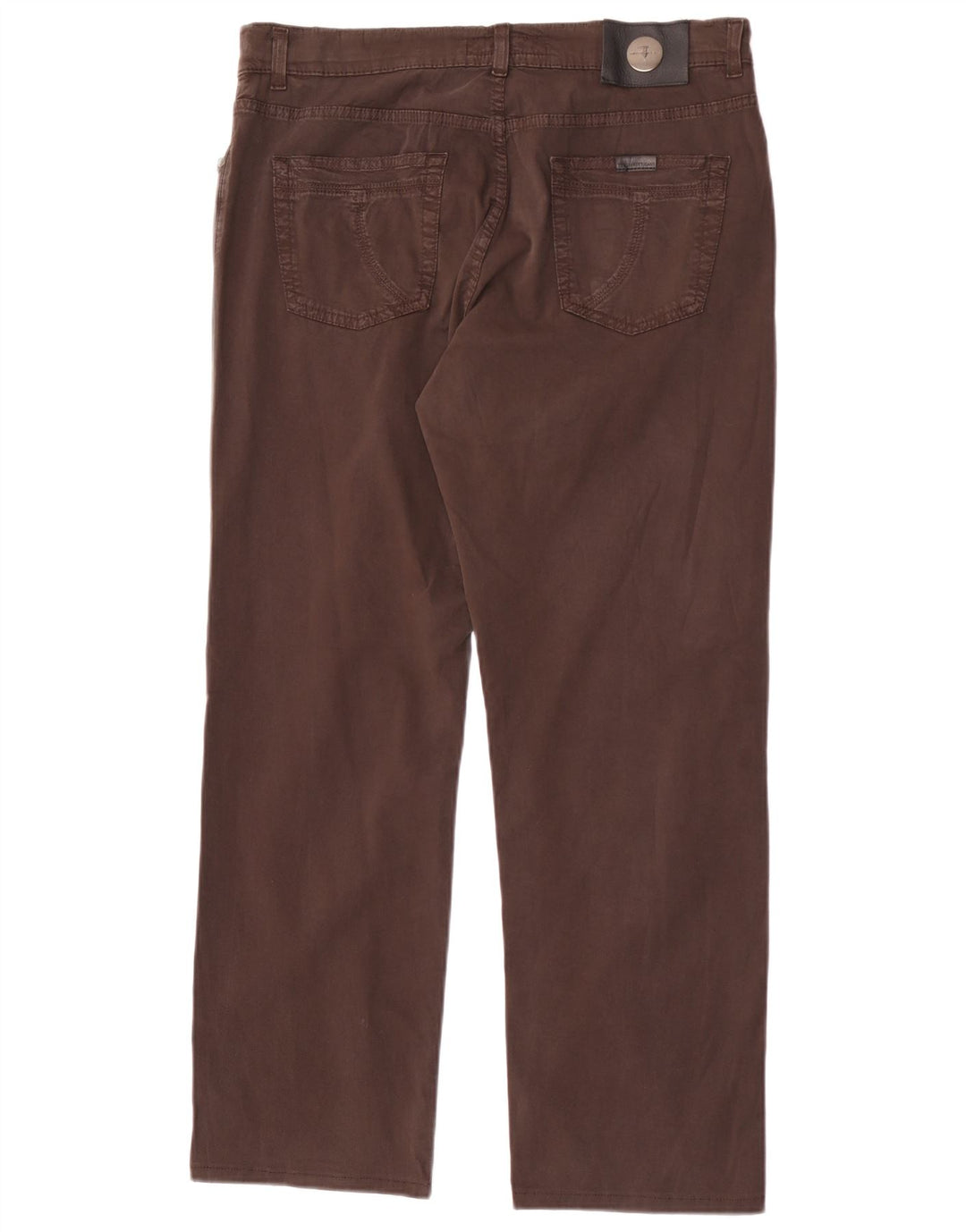 Trussardi Straight Jeans til mænd W35 L30 brun bomuld