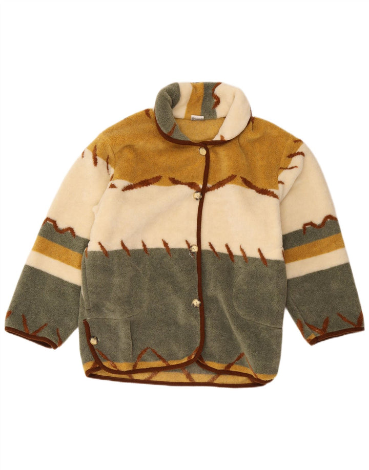 Vintage Dame Loose Fit Windbreaker Jacket UK 10 Small Multicolored