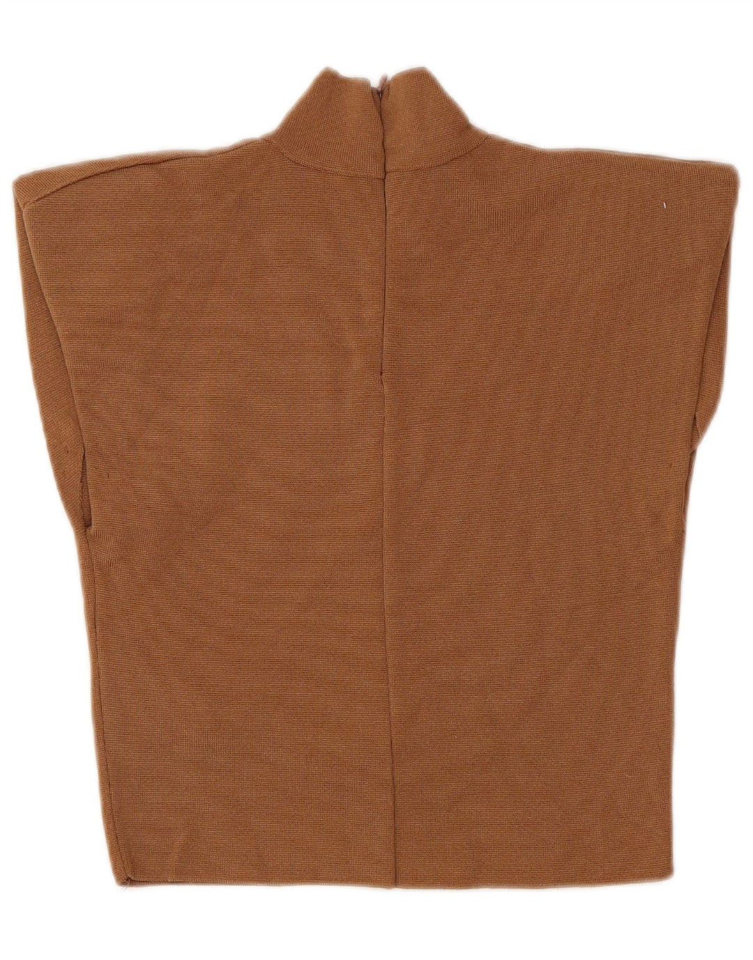 Zara Womens Sleeveless Crop Top UK 12 Medium Brun Polyamid