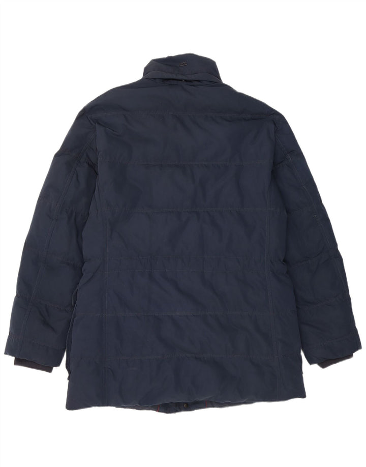 Hugo Boss Herre Polstret Frakke EU 48 Medium Navy Blue Polyester