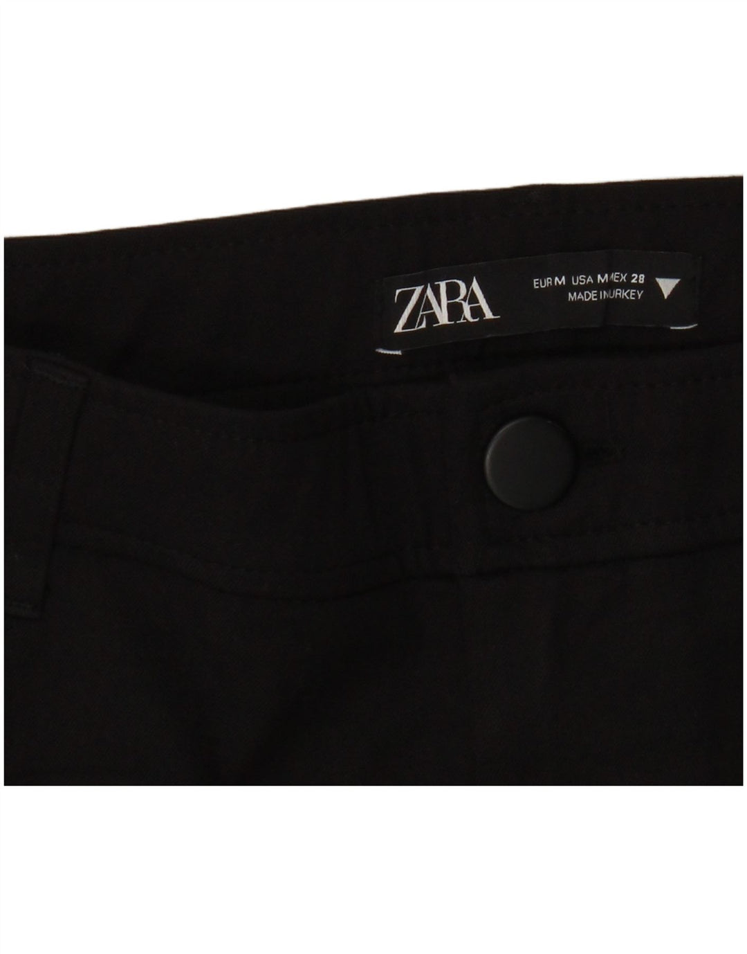 Zara Dame Flare Casual Bukser Medium W28 L29 Sort