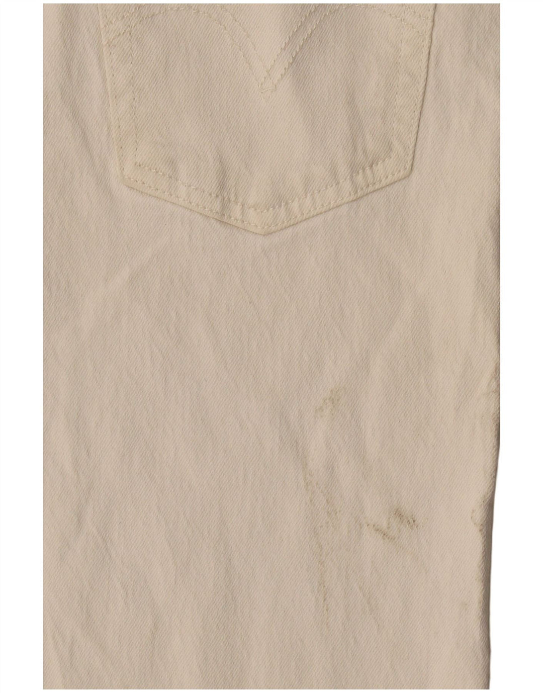 Levi's Dame 501 Straight Jeans W29 L28 Off White Bomuld