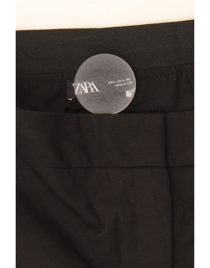Zara Lige Chinobukser Large W30 L27 Sort
