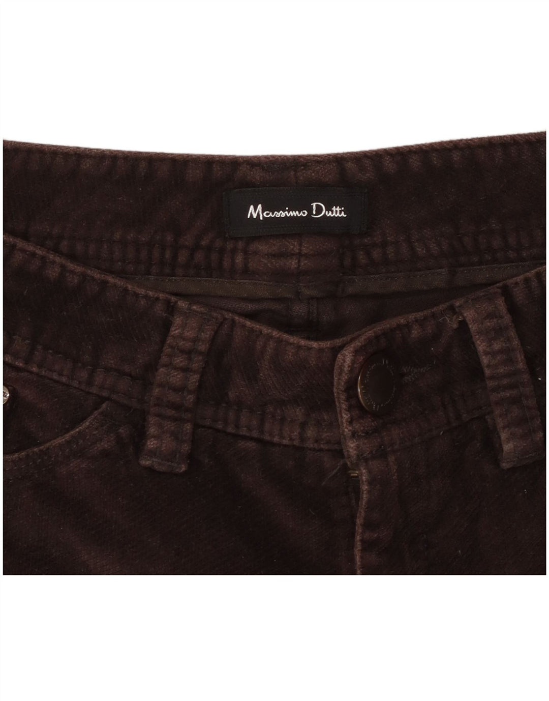 MASSIMO DUTTI Lige fritidsbukser til kvinder W26 L29 Brun