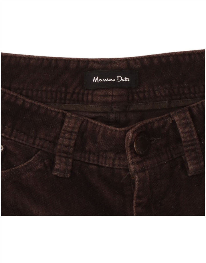 MASSIMO DUTTI Lige fritidsbukser til kvinder W26 L29 Brun