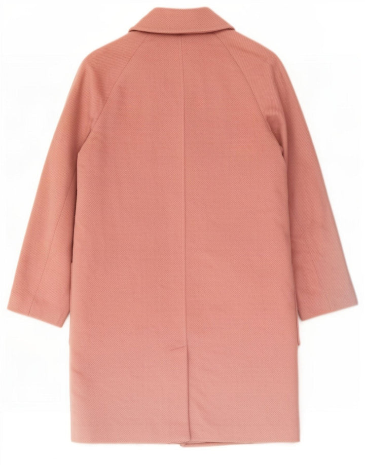 Marks & Spencer Dame Oversized Dobbeltradet Frakke UK 10 Small Pink