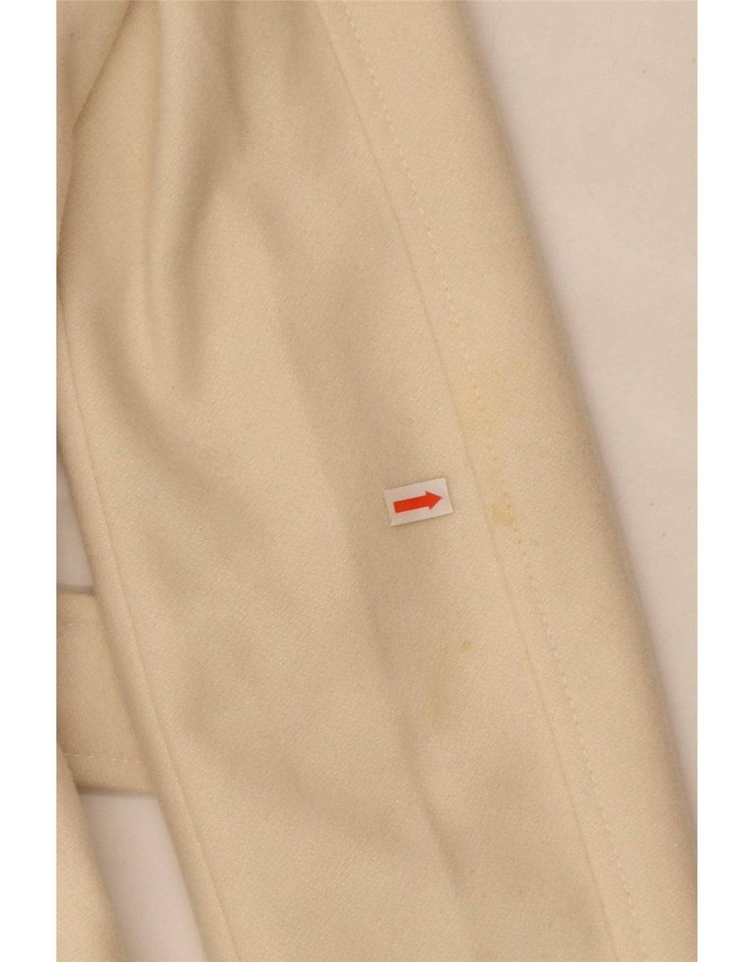Benetton Dame Dobbeltradet Frakke IT 40 Lille Beige Uld