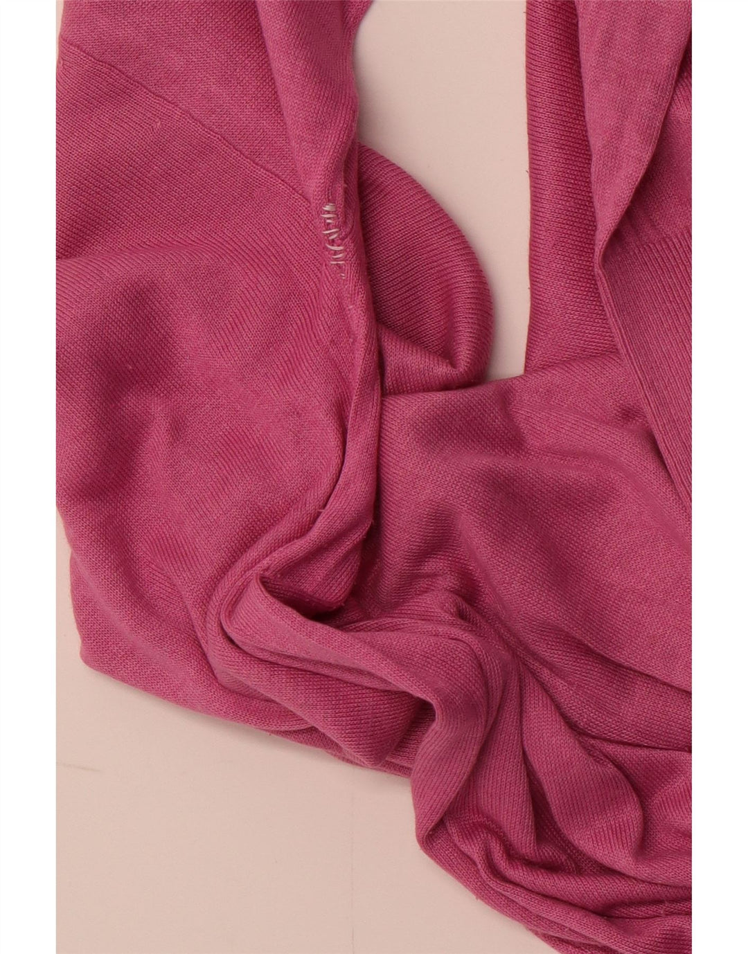 MASSIMO DUTTI Dame Boat Neck Jumper Sweater UK 14 Medium Pink Silke