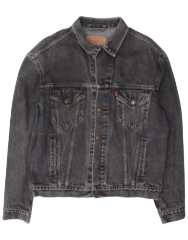 Levi's Mens Denim Jacket UK 40 Large Grey Cotton