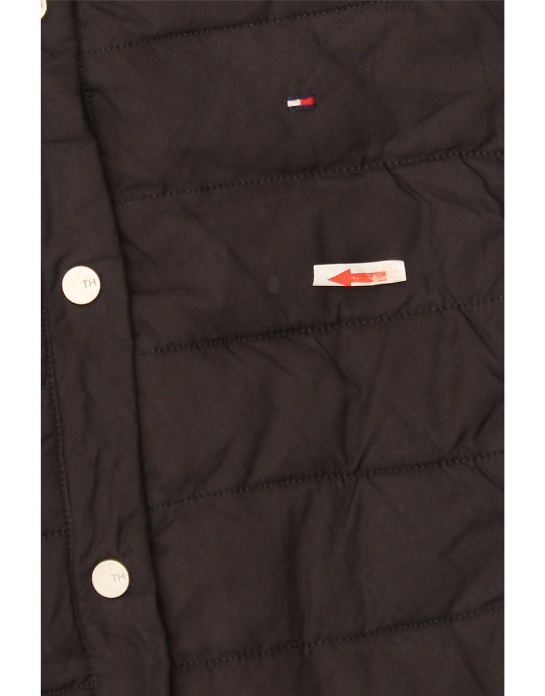 Tommy Hilfiger Dame Polstret Gilet UK 6 XS Sort Polyester