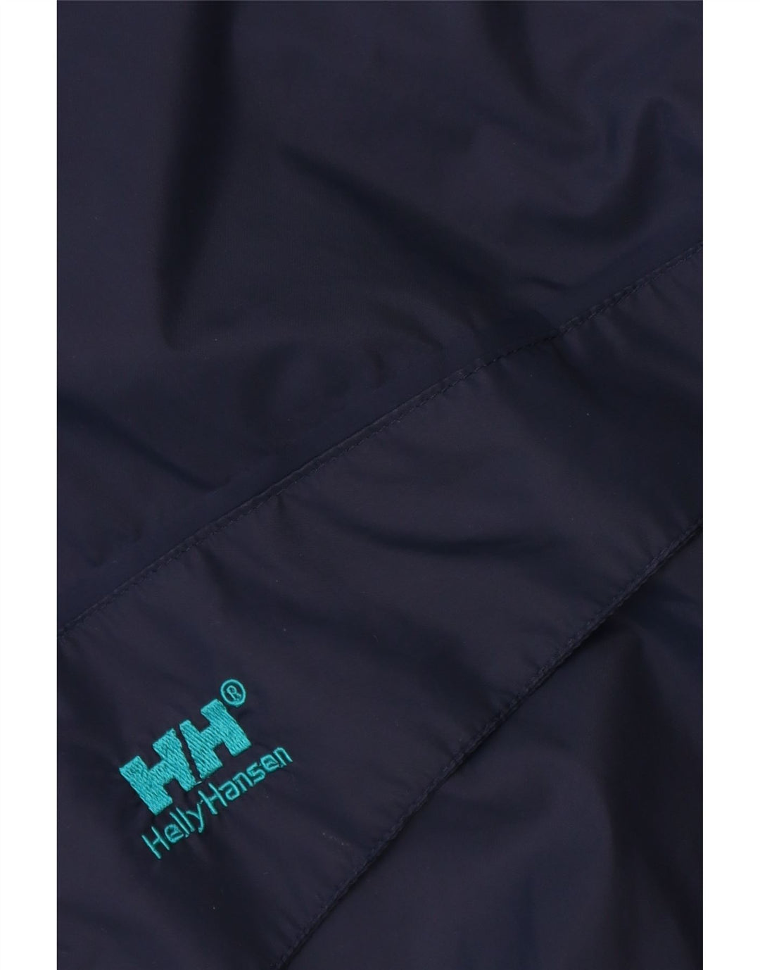HELLY HANSEN Regnjakke med hætte til mænd UK 42 XL Navy Blue Colourblock