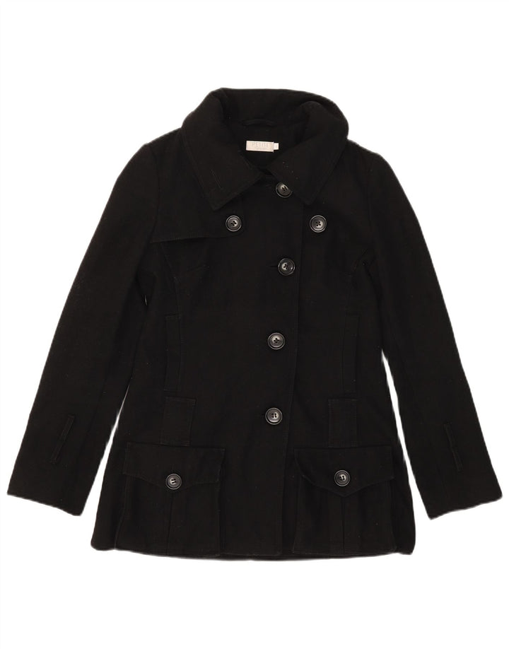 Topshop Dame Trench Coat UK 6 XS Sort Uld