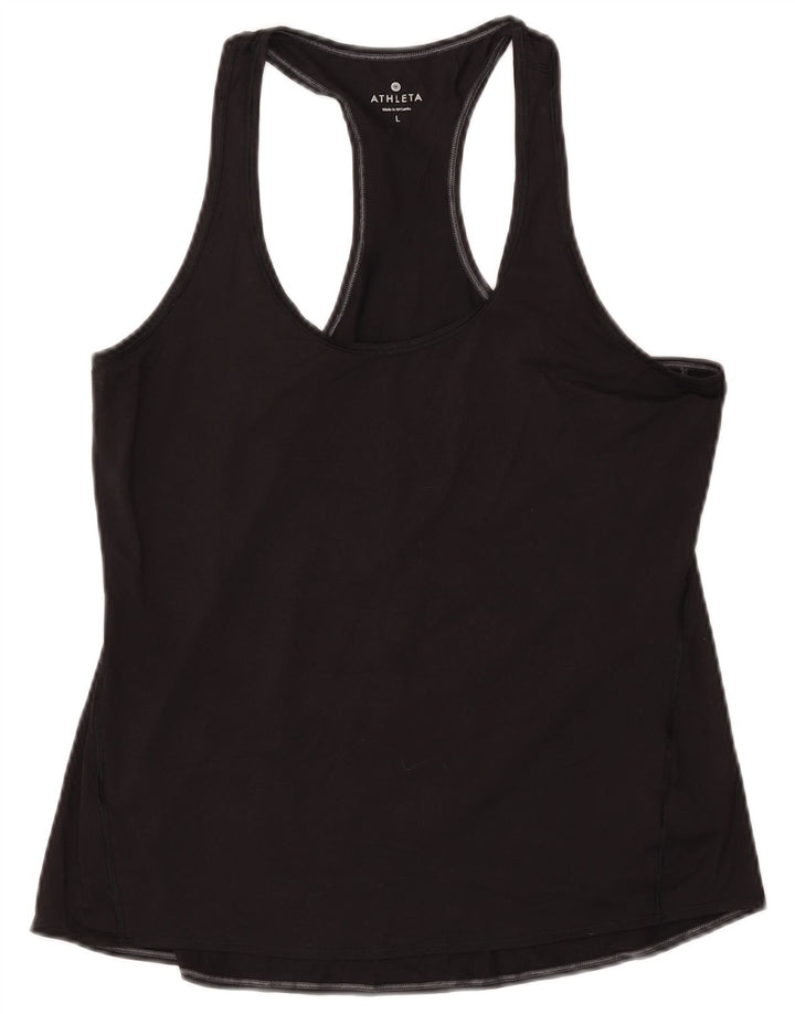 ATHLETA Damevest Top UK 14 Stor Sort Polyester