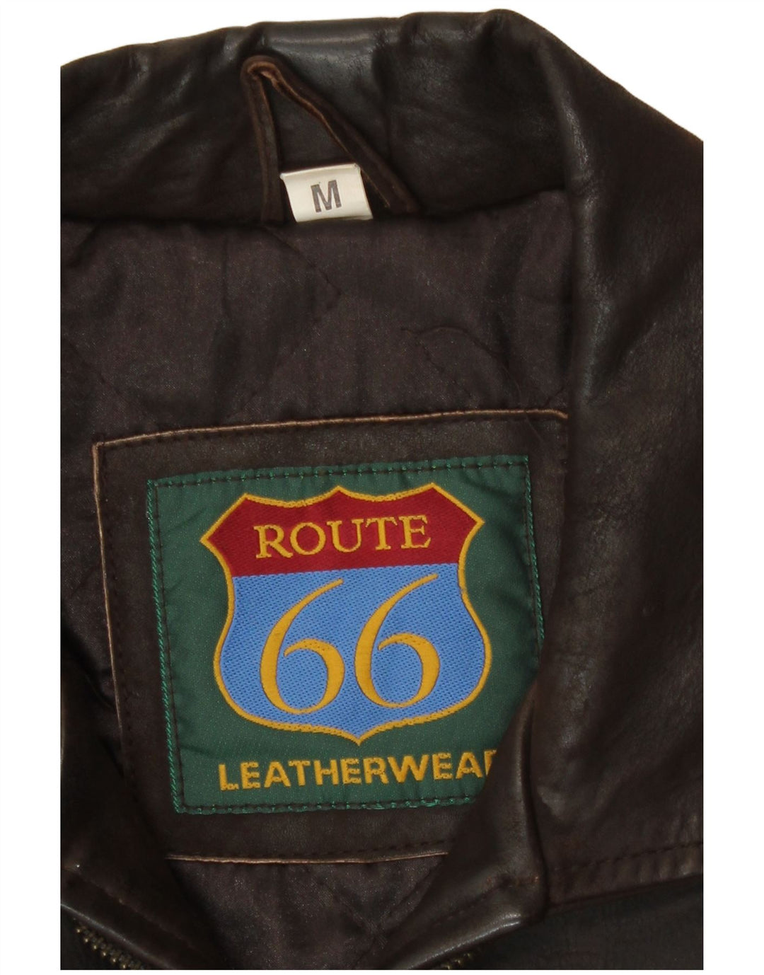 Route 66 Herre Læderjakke UK 38 Medium Brun Læder