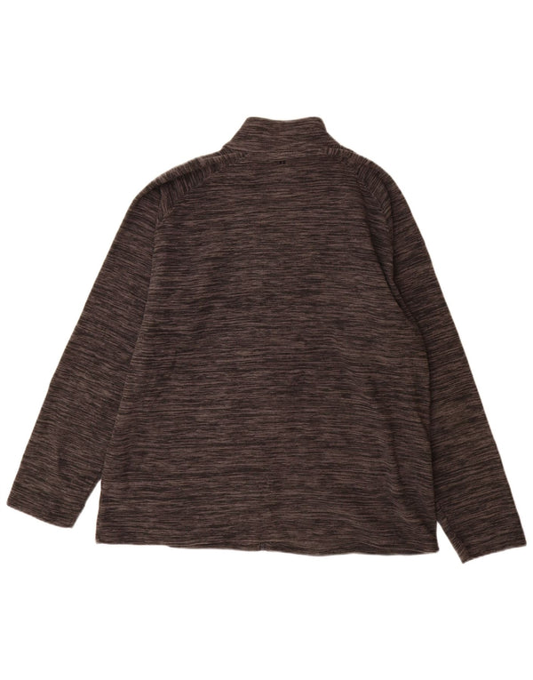 Mountain Warehouse Langærmet Fleecejakke til mænd UK 42 XL Grå Flecked