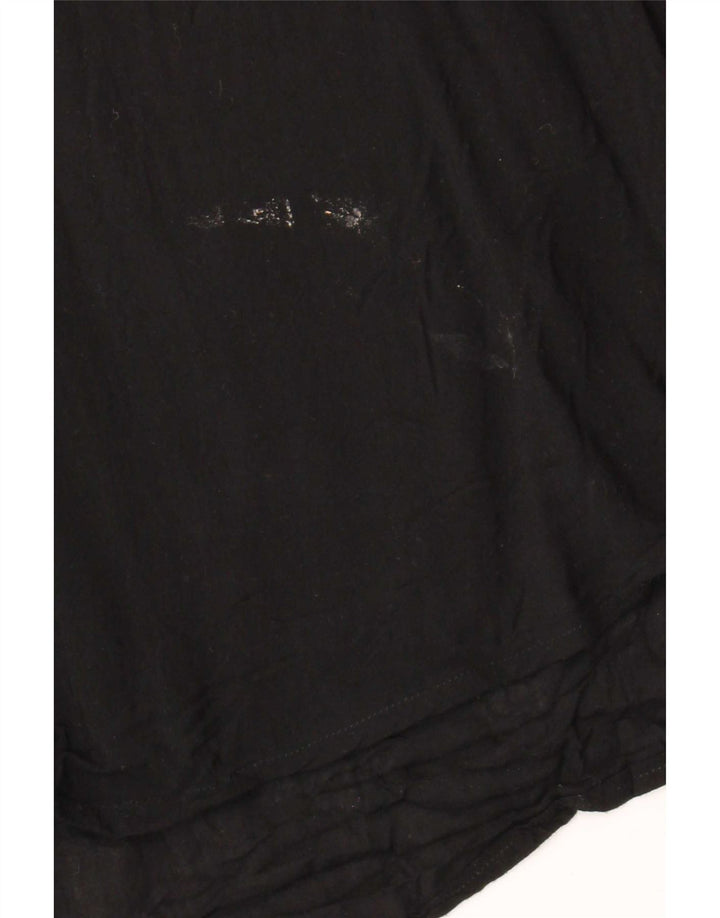 Zara Dame ærmeløs bluse Top UK 14 Medium Sort
