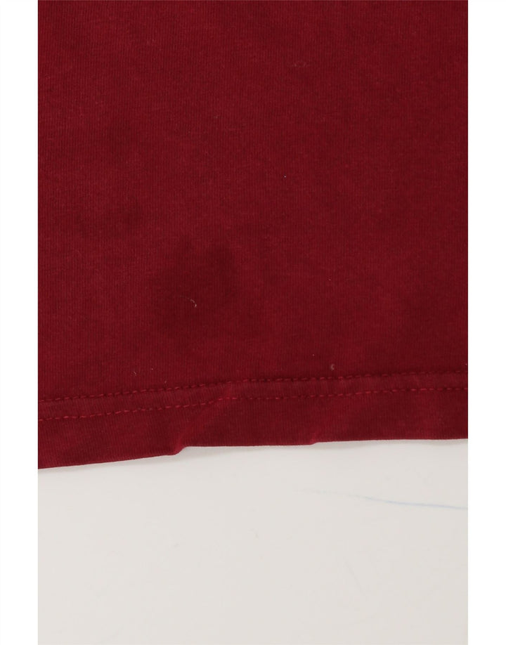 ELLESSE Herre grafisk T-shirt Top Medium Rød Bomuld