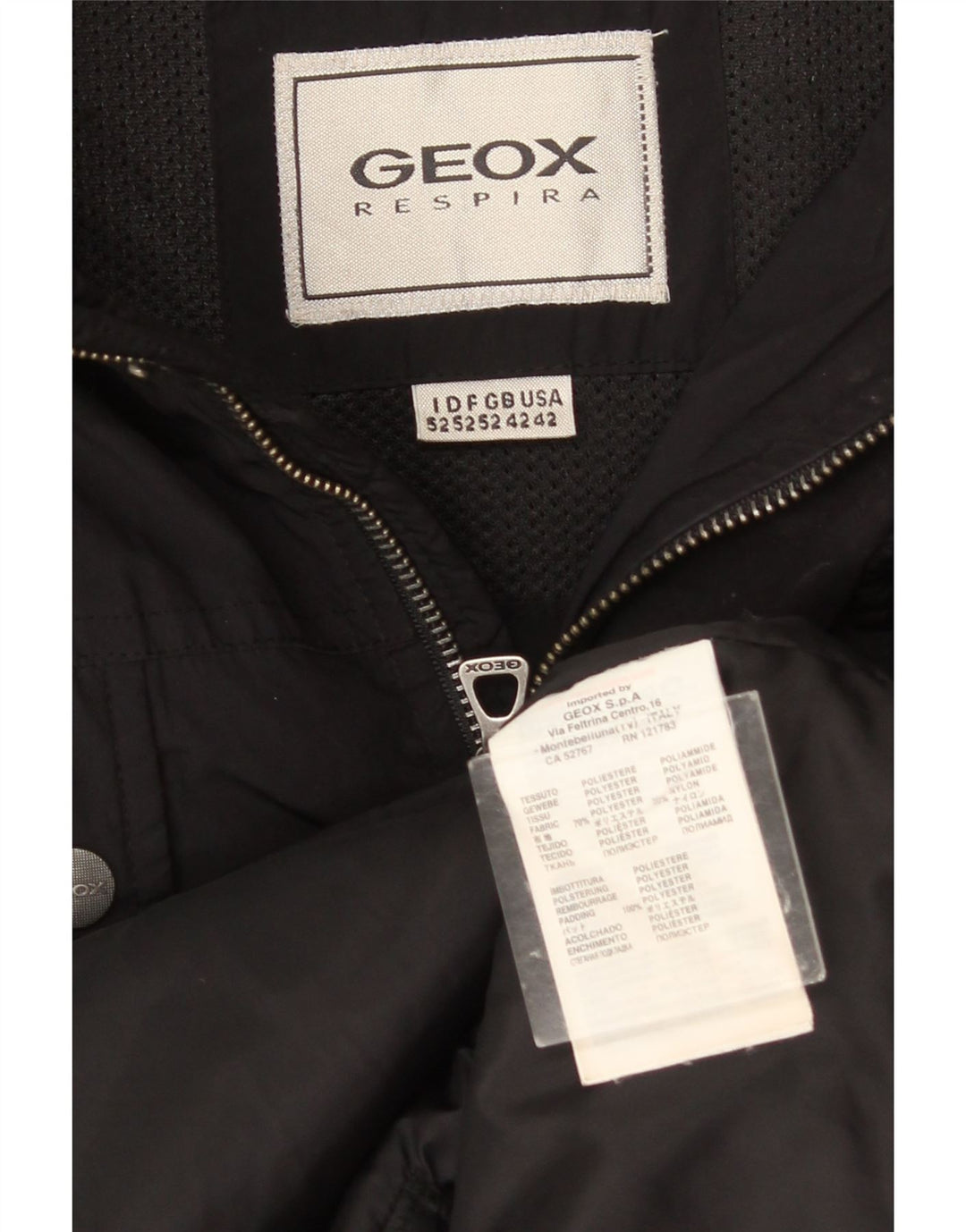 Geox Herre Utility Jacket UK 42 XL Sort Polyester
