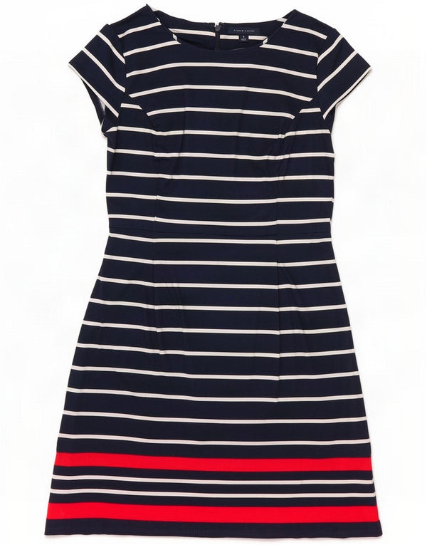 Tommy Hilfiger Womens Sheath Dress US 6 Medium Navy Blue Stribet Nautical