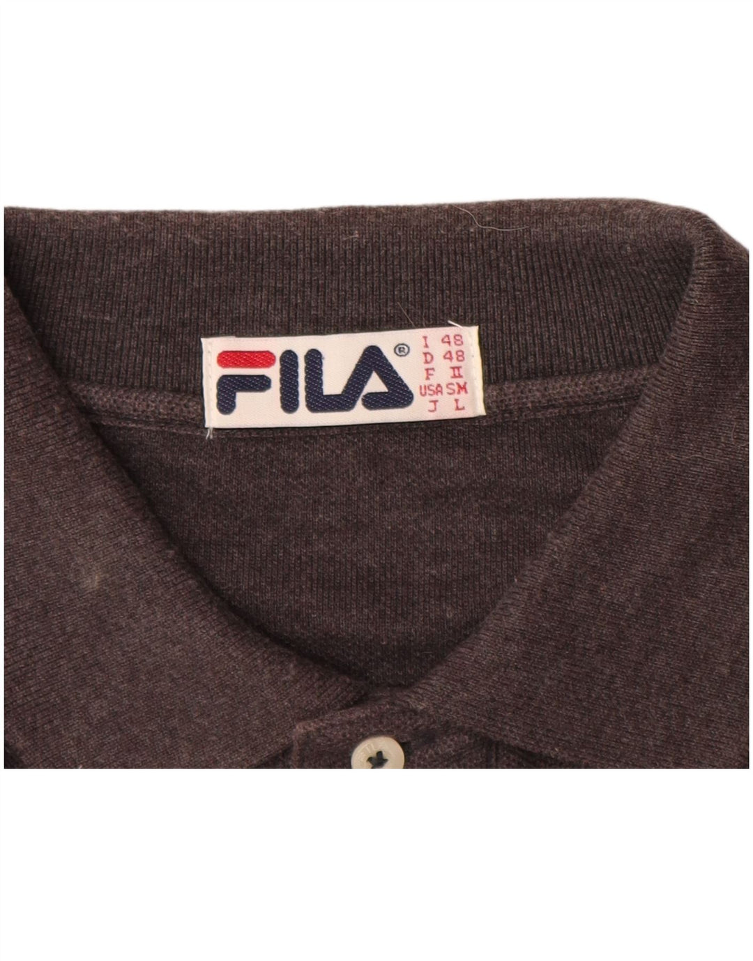 FILA Poloshirt til mænd IT 48 Medium Brun Bomuld