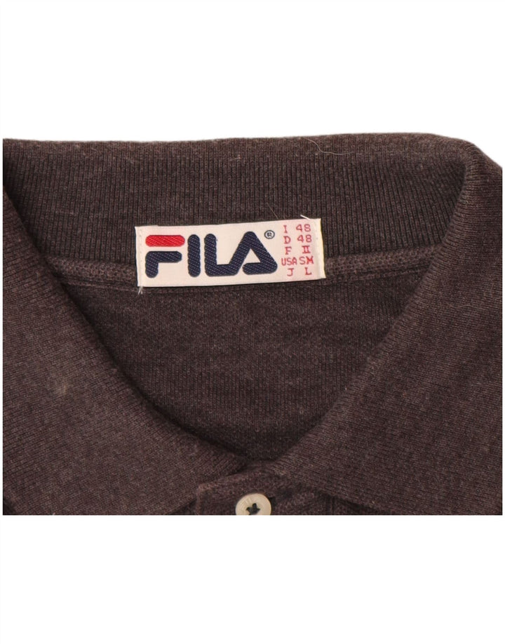 FILA Poloshirt til mænd IT 48 Medium Brun Bomuld