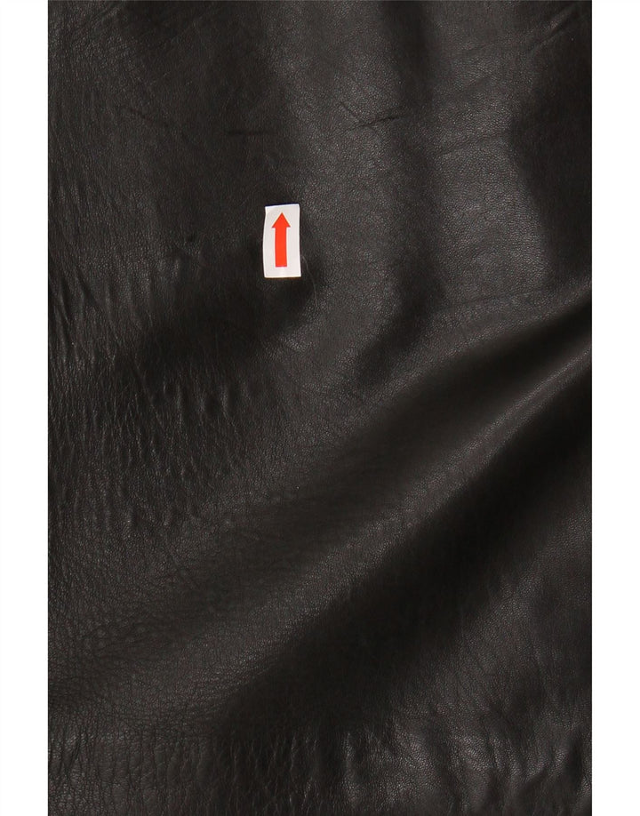 PIERRE CARDIN Herre Læderjakke IT 58 4XL Sort Læder