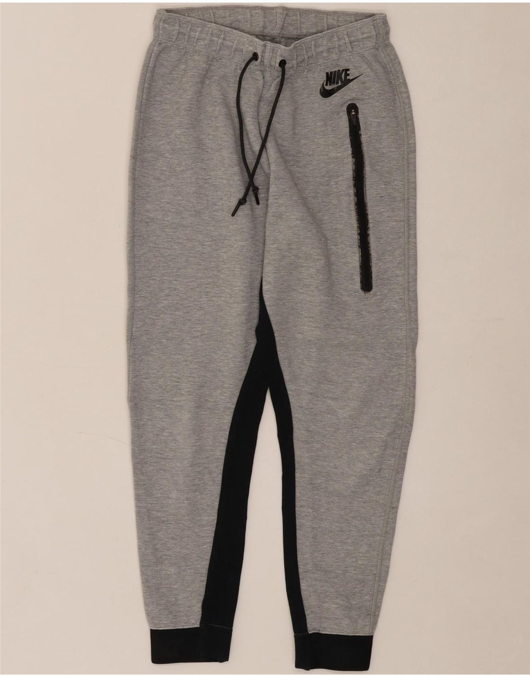 NIKE Mens Tracksuit Trousers Joggers Small  Grey Colourblock Vintage Nike and Second-Hand Nike from Messina Hembry 