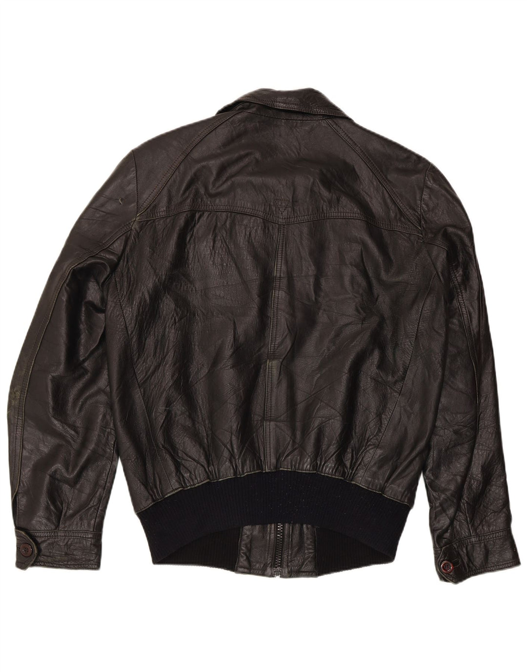 VINTAGE Herre læderjakke UK 36 Small Black