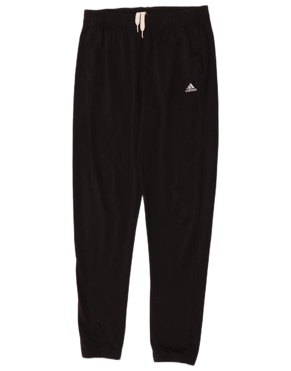 Adidas Drenge Træningsdragt Bukser Joggers 13-14 År Sort Polyester