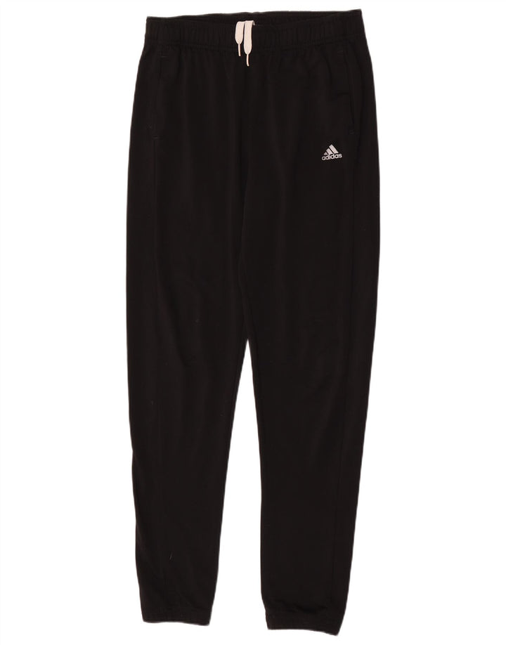 Adidas Drenge Træningsdragt Bukser Joggers 13-14 År Sort Polyester