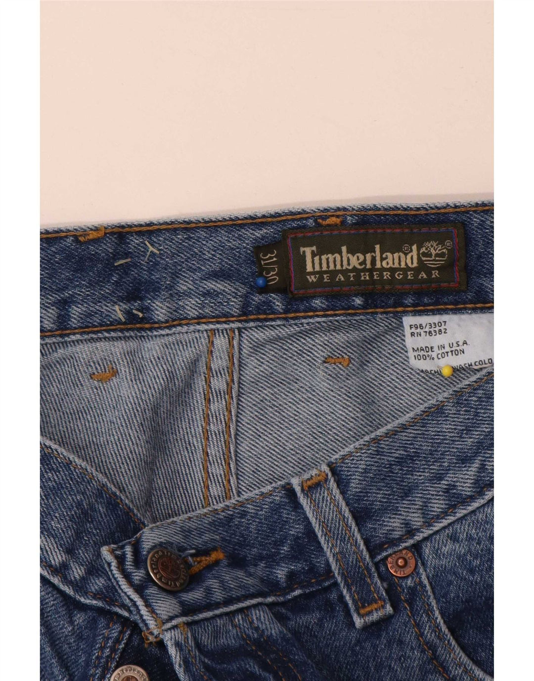 Timberland Straight Jeans til mænd W31 L30 blå bomuld