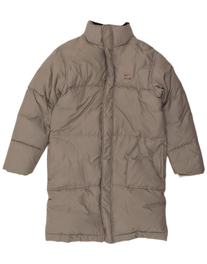 Nike Polstret frakke til mænd UK 36/38 lille grå polyester