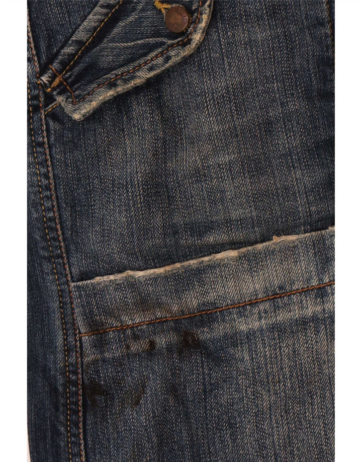 Zu Elements Herre Cargo Loose Jeans W33 L31 Marineblå Colourblock Bomuld