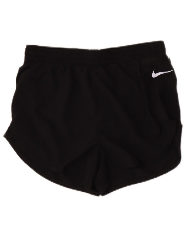Nike Womens Dri Fit Sport Shorts UK 10 Small  Black Polyester