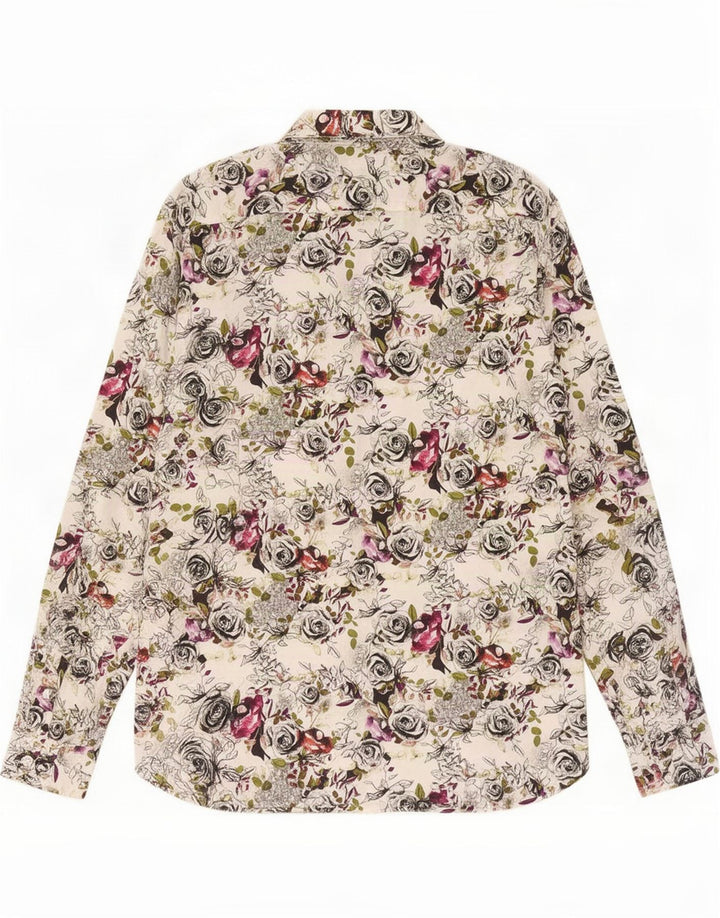 Ted Baker herreskjorte str. 5 XL Hvid blomster