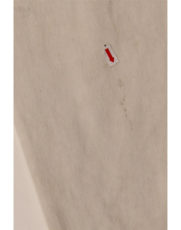 ZARA piger nødlidende højtaljede koniske jeans 13-14 år W28 L22 hvid